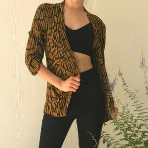 Canary/ Black Blazer